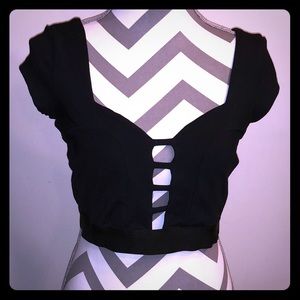 Bebe➖Crop Top➖Black